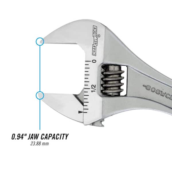 CODE BLUE Adjustable Wrench Set (2-Piece) WS-2CB - The Home Depot