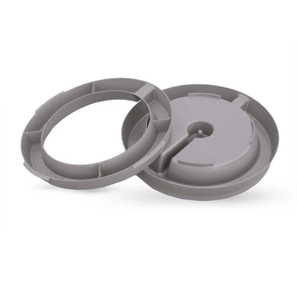 Gray Heated Plastic Poultry Waterer with Spill Proof Cap