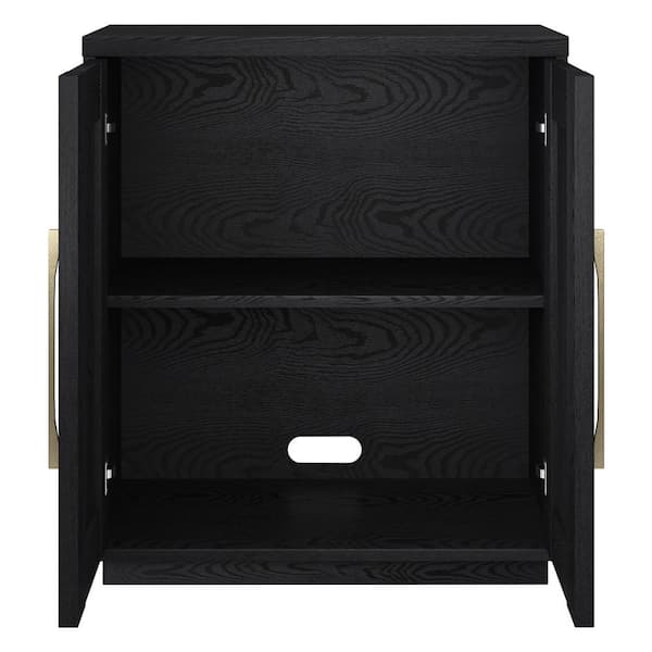 Meyer&Cross Tillman 28 in. Black Grain Rectangular Accent Storage