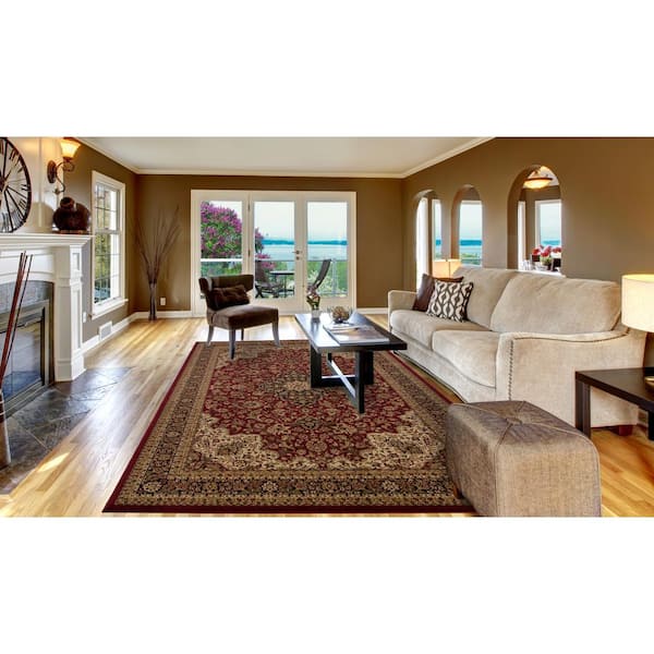 Persian Classic Red 4 ft. x 6 ft. Medallion Area Rug