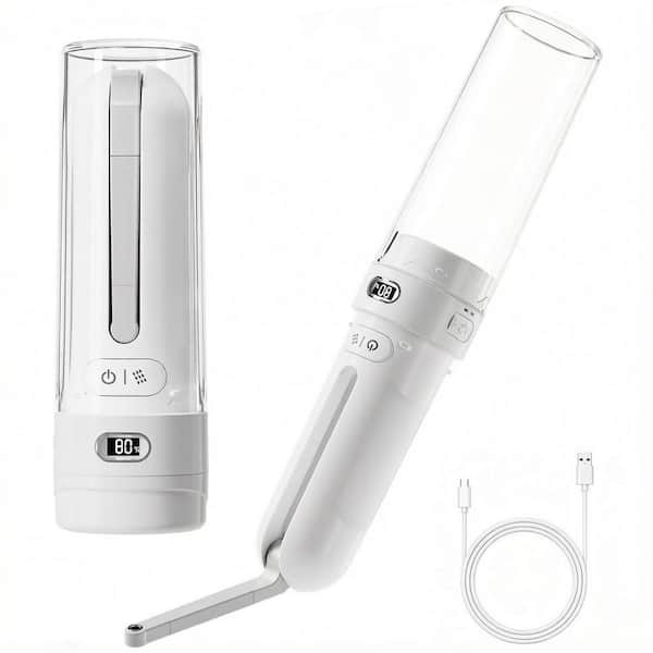 Electric Rechargeable Portable Bidet Sprayer Bidet Attachment with 3 Pressure Modes for Home, Travel and Camping, White