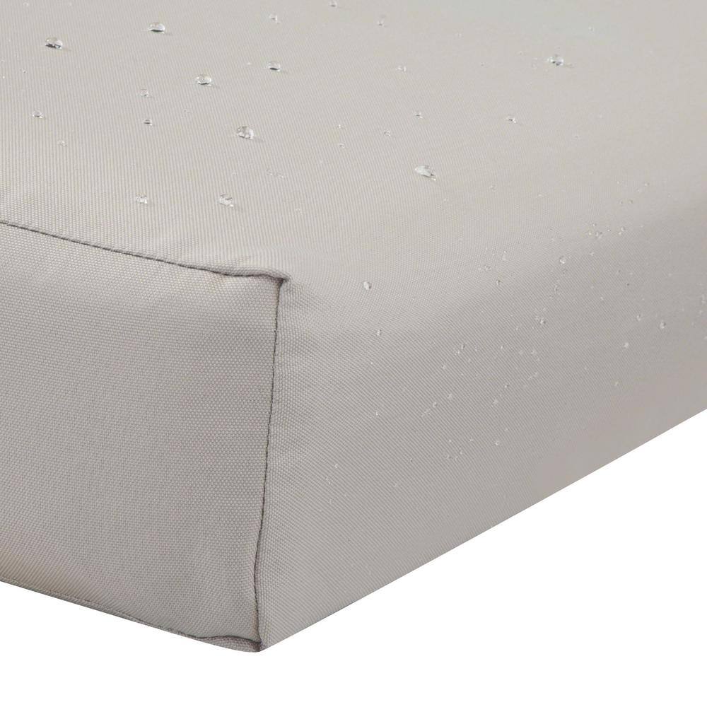 Ravenna Water-Resistant Mushroom Patio Bench Cushion