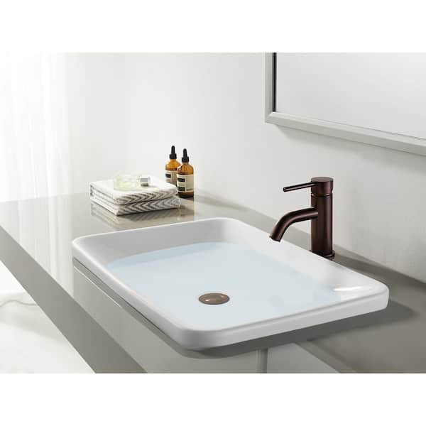 Kingston Brass Simple Single Hole Single-Handle Bathroom Faucet in
