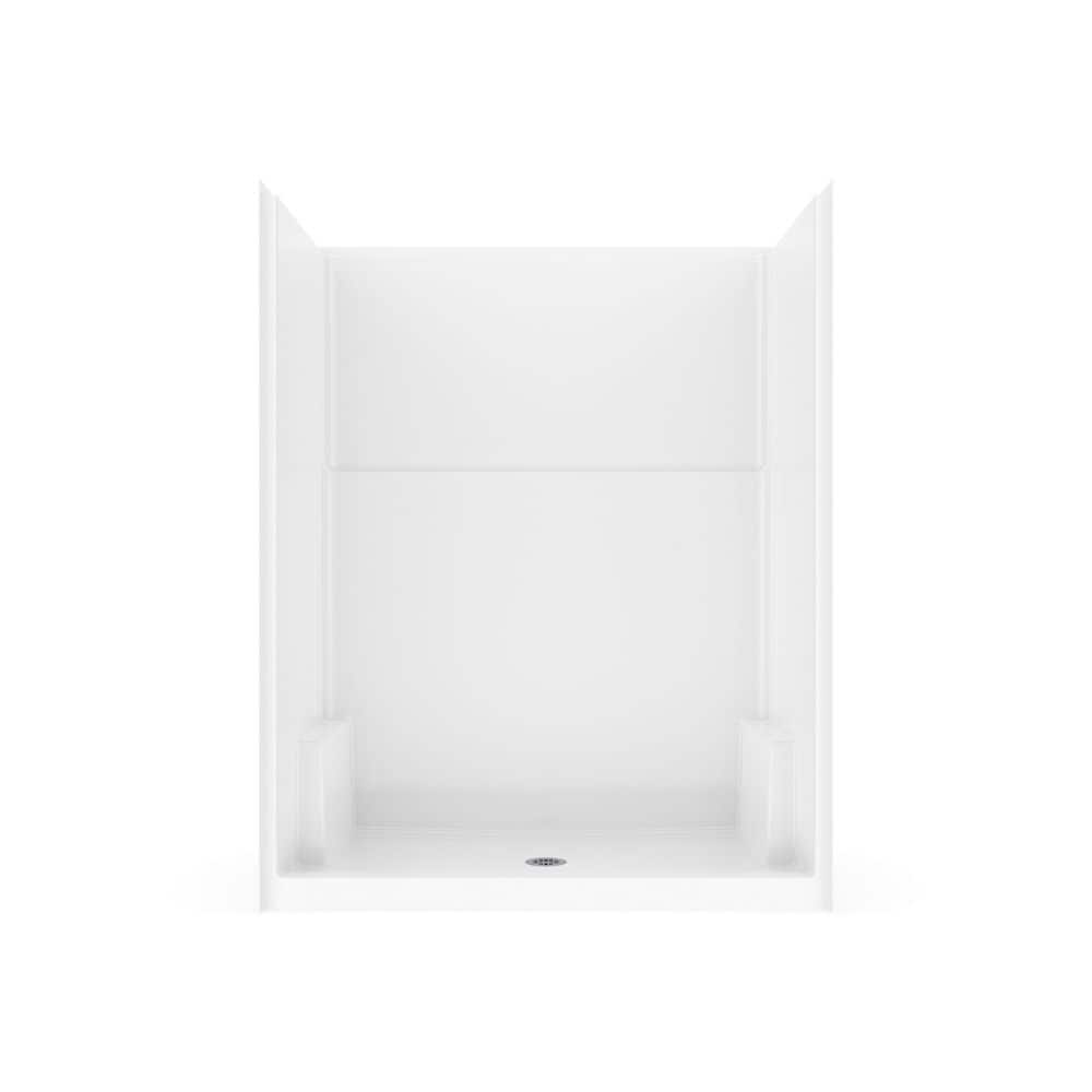 Icon SH6036 AcrylX Alcove Center Drain 1-Piece Shower in White price history on PriceWatchPro