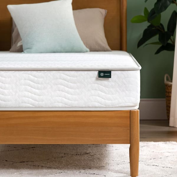 Twin Medium Quilted Top 6 in Foam and Spring Mattress 2-Piece Set for Bunk Beds