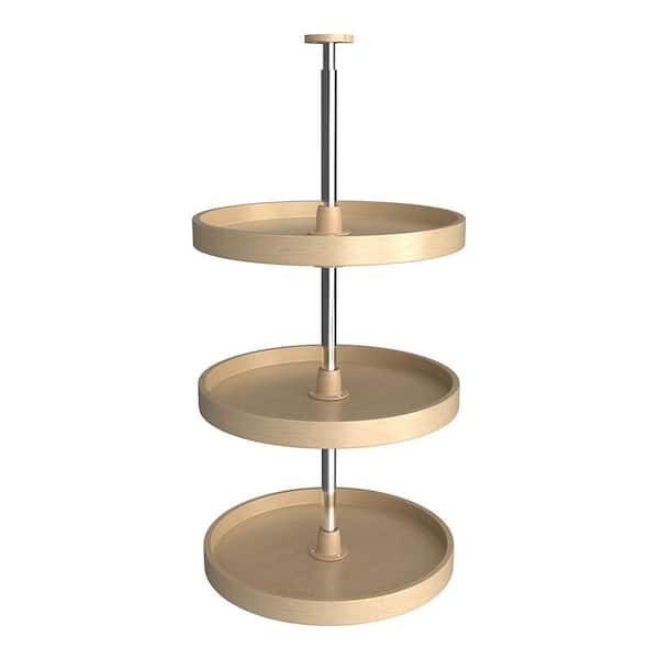 Rev-A-Shelf 3 Shelf 18 in. Maple Wood Full Circle Lazy Susan