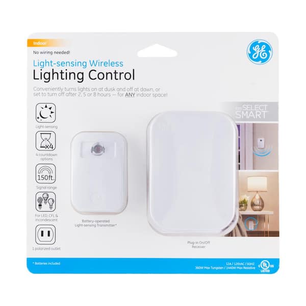 GE mySelectSmart Wireless Remote with Dimming Lighting Control, White