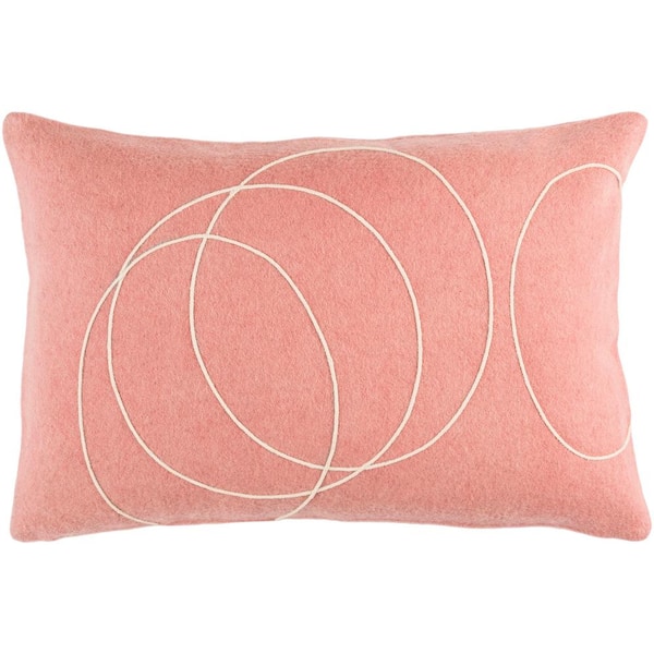 Livabliss Bempton Purple Geometric Polyester 19 in. x 19 in. Throw Pillow