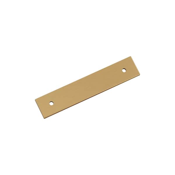 Ladera 3-3/4 in. Center-to-Center Rectangle Champagne Bronze Pull Cabinet Backplate
