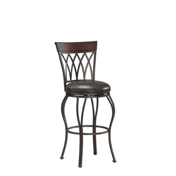 American Heritage Palermo 34 in. Extra Tall Stool in Pepper