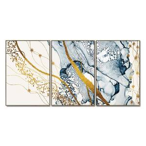 Oppidan Home "Motion and Sound" 3-Piece Acrylic Wall Art (48 in. H x 96 in. W)