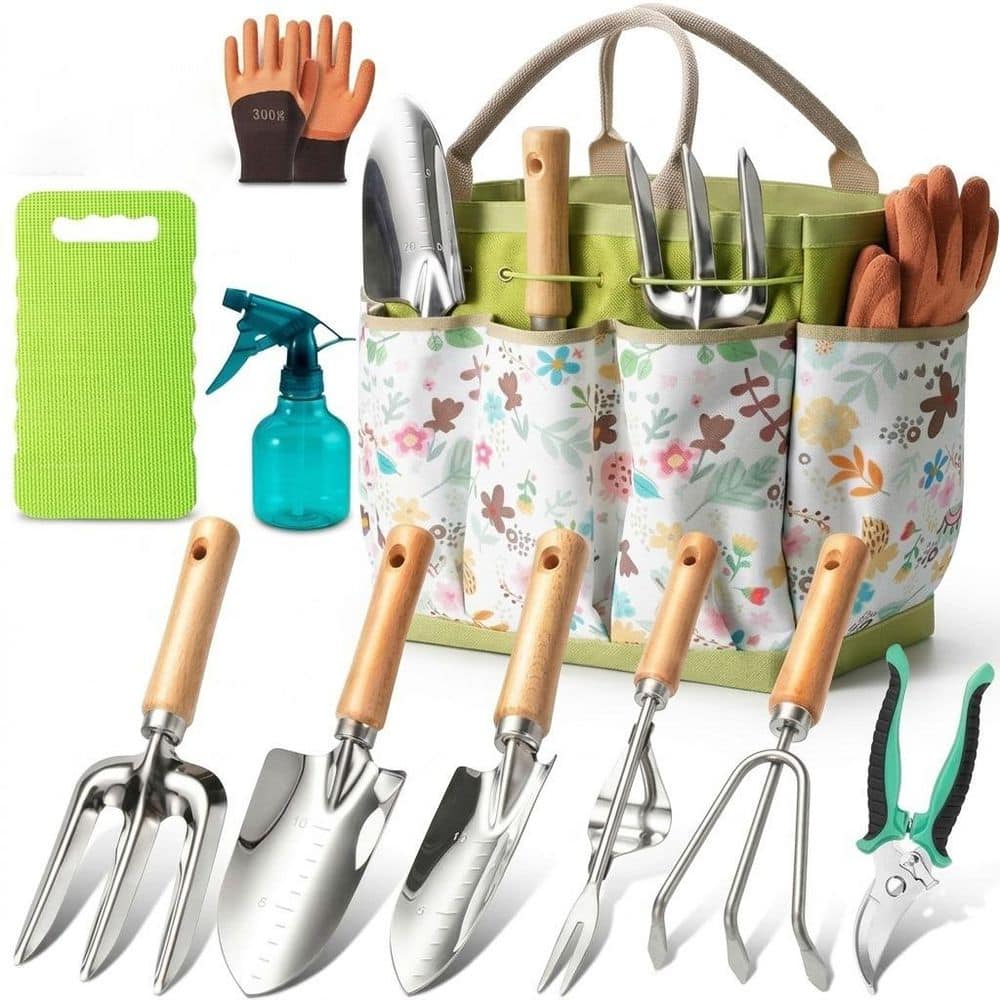 11-Piece Garden Tool Set Heavy Duty Stainless Steel Gardening Tools with Tote Bag Gift for Women and Garden Lovers price history on PriceWatchPro