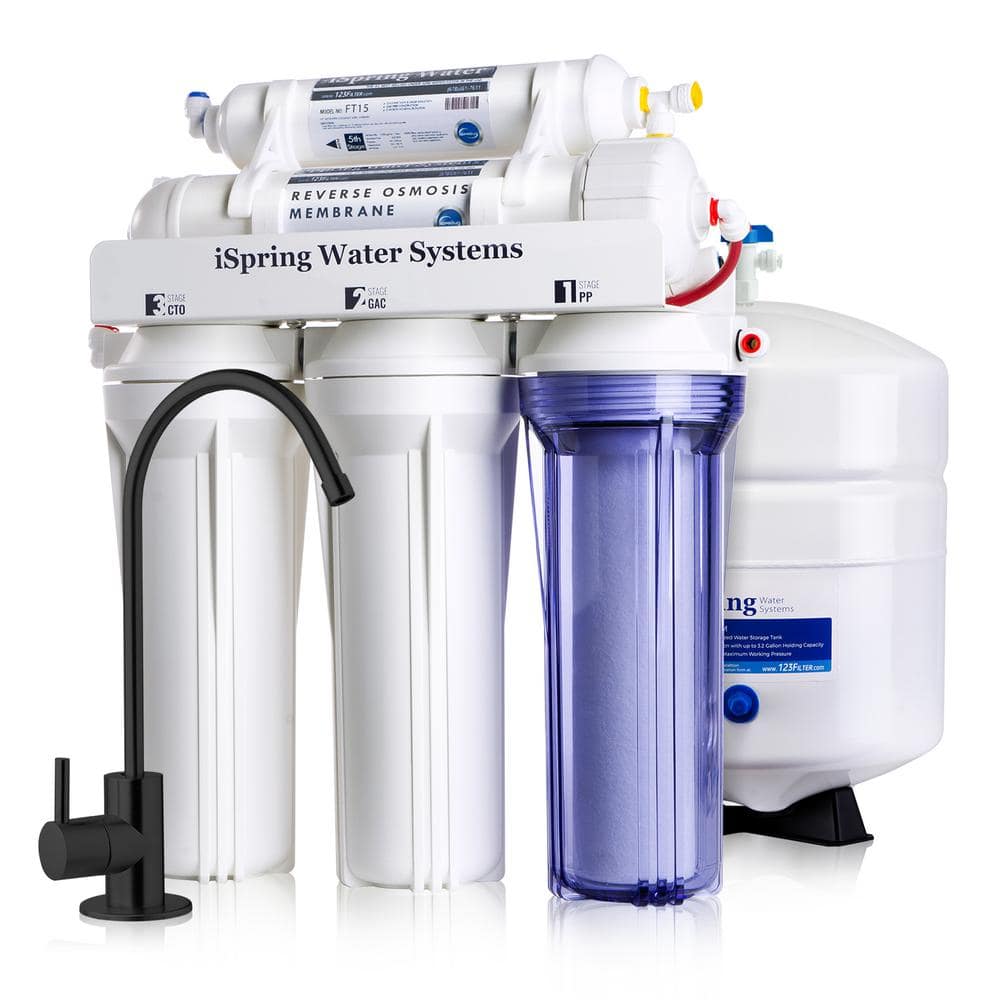 ISPRING NSF-Certified 5-Stage Reverse Osmosis Water Filter System ...