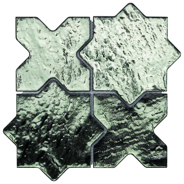 Ivy Hill Tile Karma Green 5.27 in. x 0.31 in. Star Cross