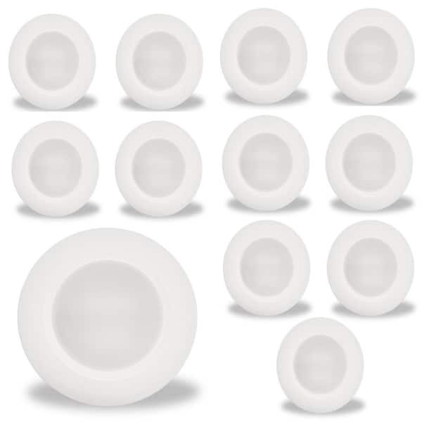 (Pack of 12) 14-Watt 7 in. LED Flush Mount Disc Light, 5CCT Selectable - 27/30/35/40/50K, 1100 Lumens