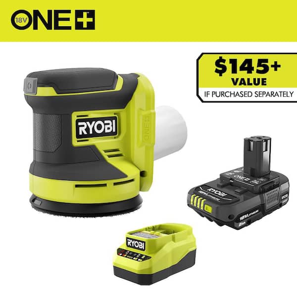 ONE+ 18V Cordless 5 in. Random Orbit Sander with 2.0 Ah Battery and Charger Kit
