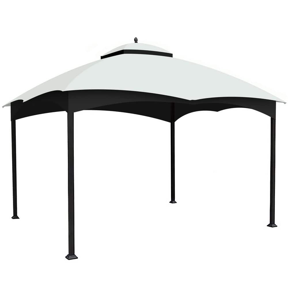 10 x 12 ft. White Fabric Patio Gazebo Replacement Canopy, Heavy Duty Tent Roof Top with Air Vent (Cover Only) price history on PriceWatchPro