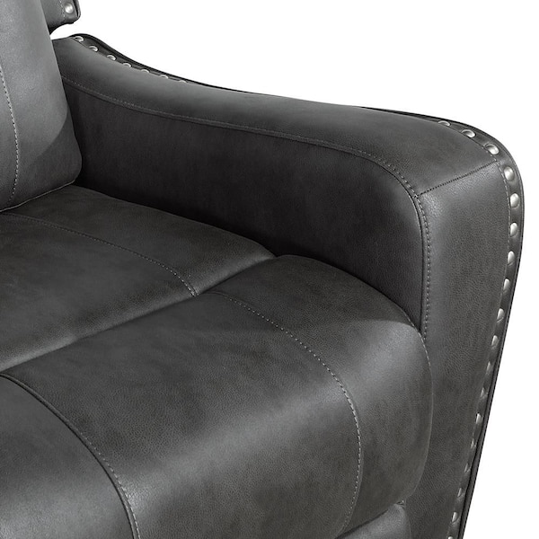 Lazzara Cadmus 72 in W Microfiber Fabric 2-Seater Manual Double