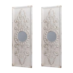 Southern Living French Country Antique Panel Wooden Wall Decor (Set of 2)