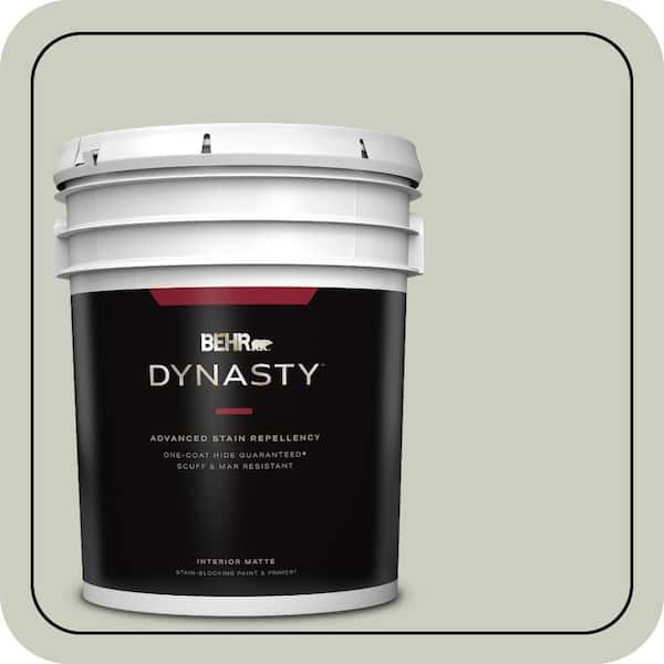 BEHR DYNASTY 5 gal. #PPU10-11 Sliced Cucumber Matte Interior Stain-Blocking Paint & Primer