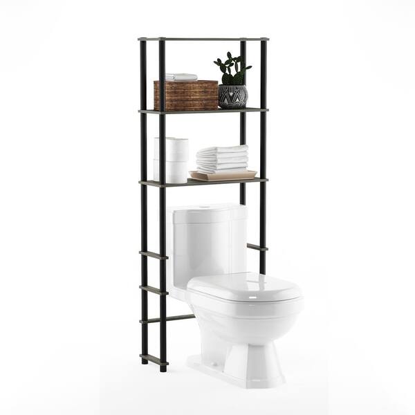 Elephance Adjustable Bamboo Bathroom Shelf Over Toilet 3-Tier