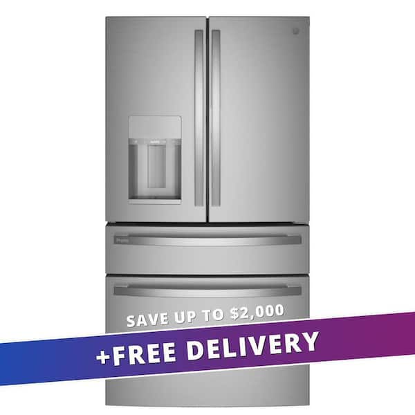 Profile 27.9 cu. ft. Smart 4-Door French Door Refrigerator with Door-in-Door in Fingerprint Resistant Stainless Steel