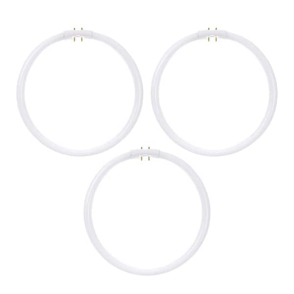 Sunlite 22-Watt 9 in. Linear Circline Tube T5 2GX13 Base Fluorescent Light Bulb in Bright White 4100K (3-Pack)