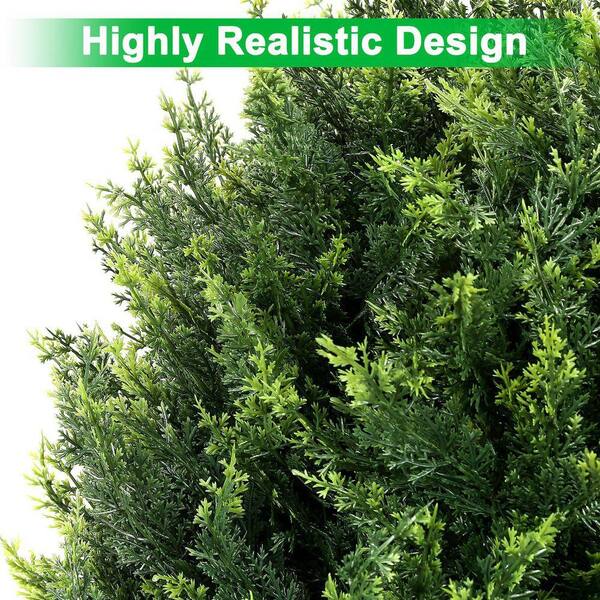 Artificial Cedar Topiary Ball Tree 21 ft. Artificial Shrubs Tree