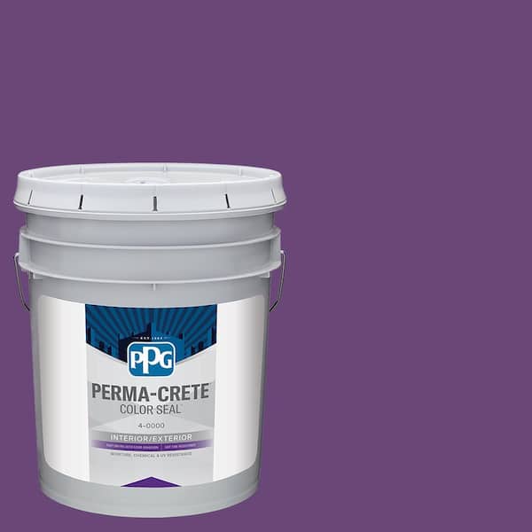 Color Seal 5 gal. PPG1176-7 Perfectly Purple Satin Interior/Exterior Concrete Stain