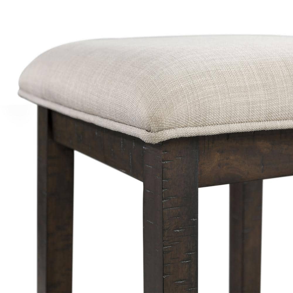 Smokey Walnut 60" Multipurpose Bar Table Set with USB & Power Strip