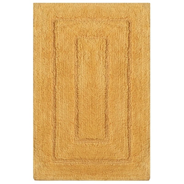 Unbranded Newport Gold 20 in. x 32 in. Cotton Bath Rug