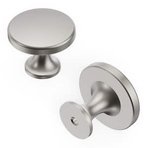 Forge Collection Knob 1-3/8 in. Dia. Satin Nickel Round Cabinet Knob