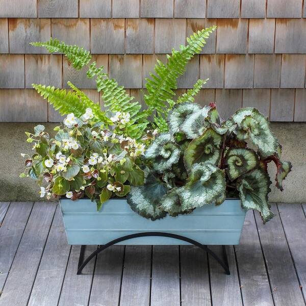 Achla Designs VFB-06-S Odette Large Green Flower Window Box with Stand