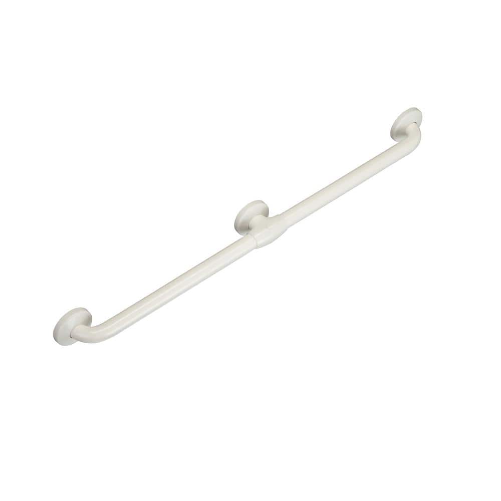 White Bariatric 18  Antimicrobial Vinyl Coated Grab Bar