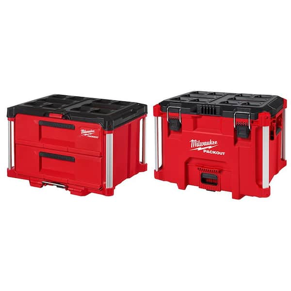 Milwaukee PACKOUT 22 in. 2-Drawer and XL Tool Box - 1