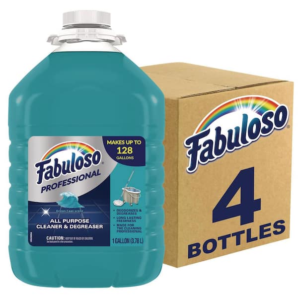 Fabuloso 1 Gal. Ocean Cool Scent AllPurpose Cleaner, Bottle (4Pack