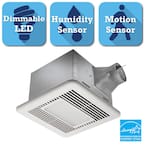 Signature Series 80 CFM Ceiling Bathroom Exhaust Fan with LED Light, ENERGY STAR