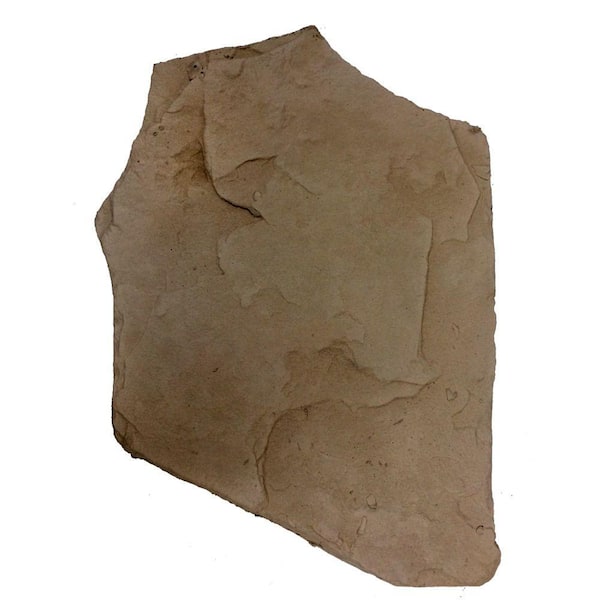 Unbranded 12 in. x 12 in. Flagstone Canyon Oak Concrete Step Stone