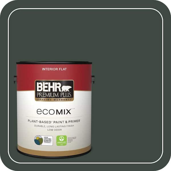 1 gal. #PPF-54 Trellised Ivy Flat EcoMix Plant-Based Interior Paint & Primer