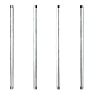 3/4 in. x 2 ft. Galvanized Steel Pipe (4-Pack)