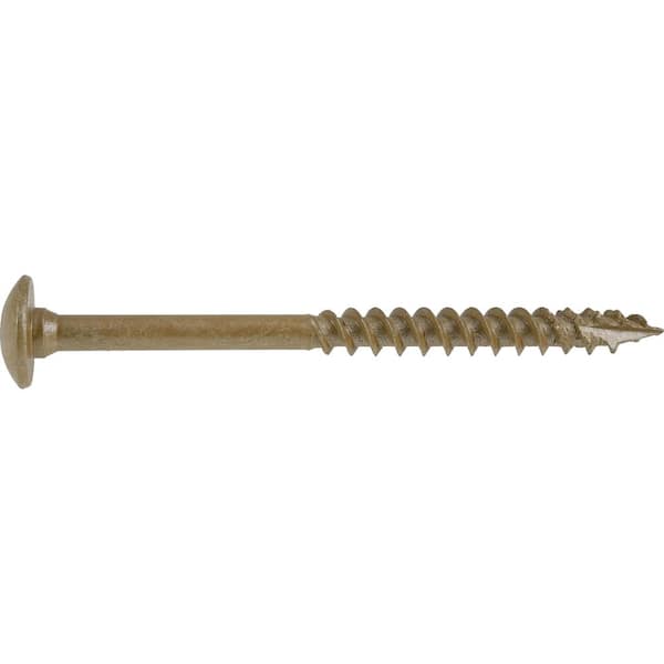 Power Pro 5/16 in x 4 in Star Round Head Wood Screws (20-Pack)