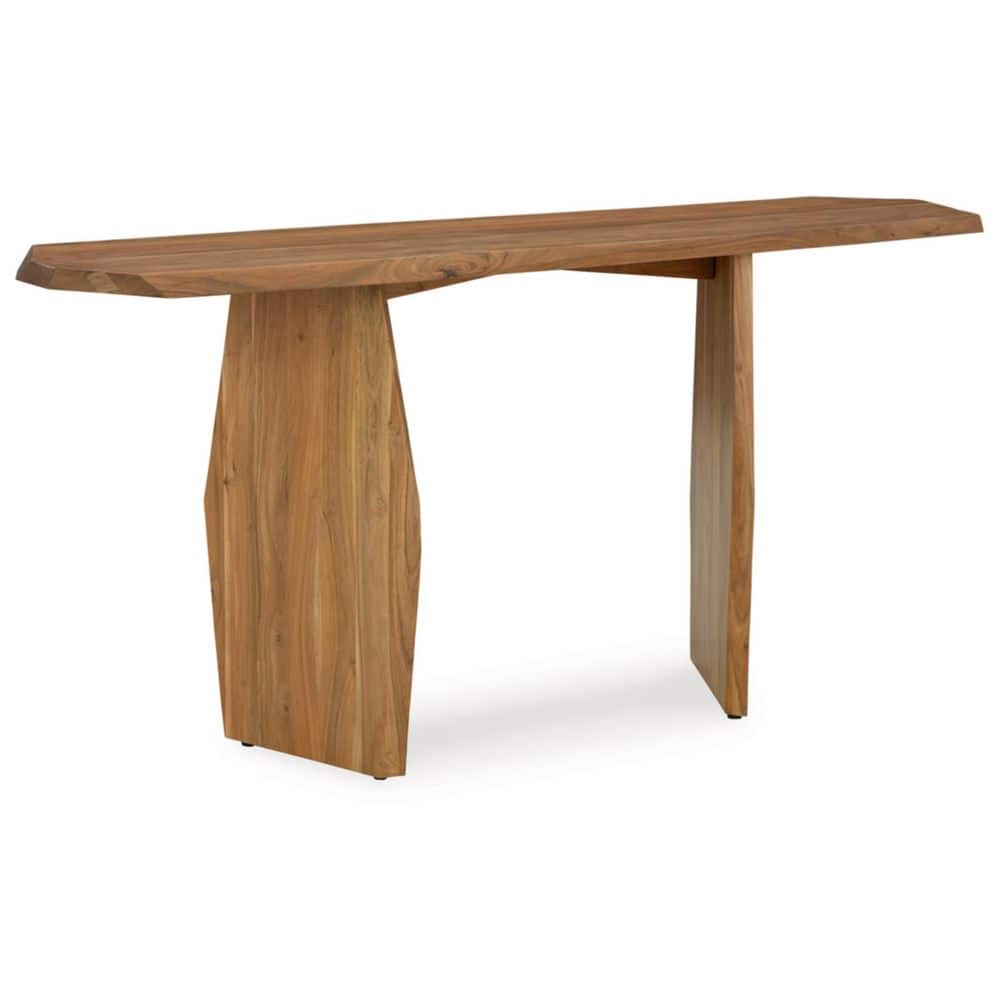 Holward 64 in. Brown Specialty Wood Sofa Console Table
