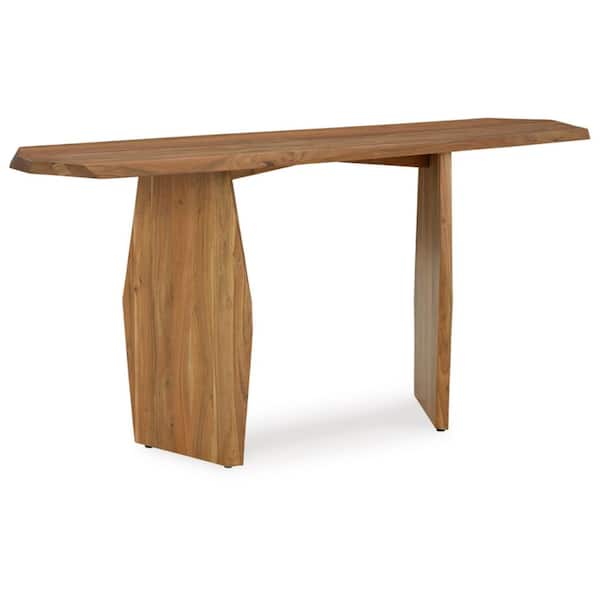 Holward 64 in. Brown Specialty Wood Sofa Console Table
