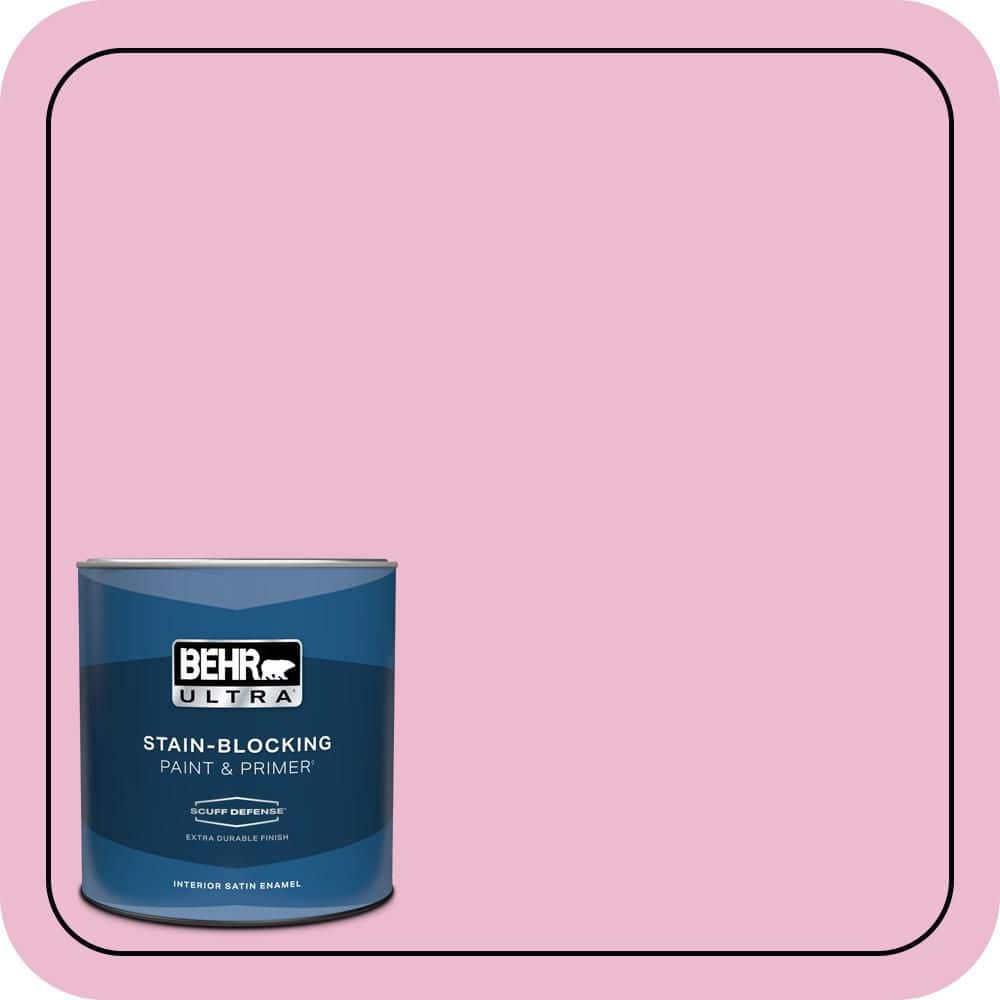 1 qt. #P130-2A Dainty Pink Extra Durable Satin Enamel Interior Paint & Primer price history on PriceWatchPro