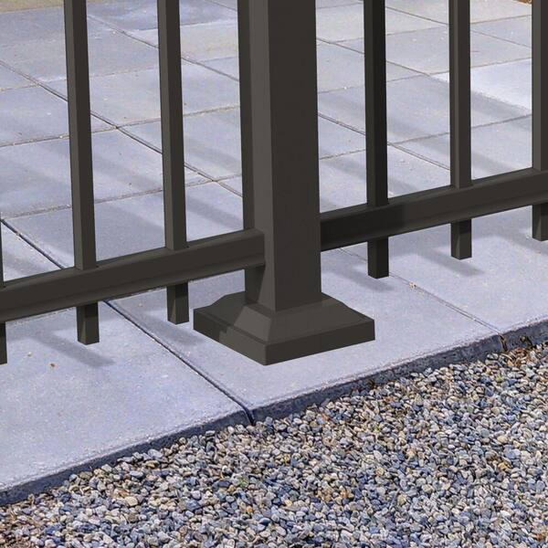 Barrette Outdoor Living 2 in. Metallic Pewter Surface Mount Bracket