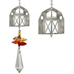 Woodstock Rainbow Makers Collection, Crystal Fantasy, 4.5 in. Barn Crystal Suncatcher
