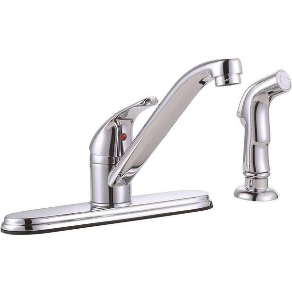 Premier Bayview Single-Handle Standard Kitchen Faucet with Side Sprayer ...