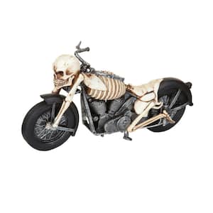 Bone Chillin' Skeleton Motorcycle Novelty Statue
