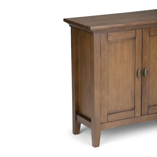 Simpli Home - Redmond Low Storage Cabinet - Rustic Natural Aged Brown