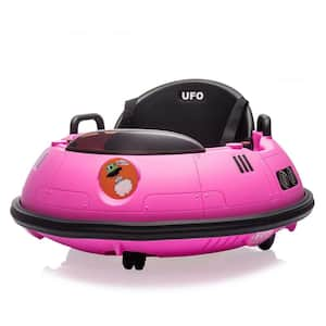 12V Kids Ride on Bumper Car, Remote Control, 360 Degree Spin, LED Lights, Safety Belt, Music, Green